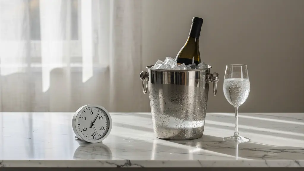 Service du Beaujolais à température optimale dans un verre adapté